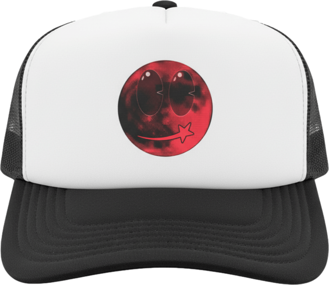 Trucker hat red moon - Astro Hustler